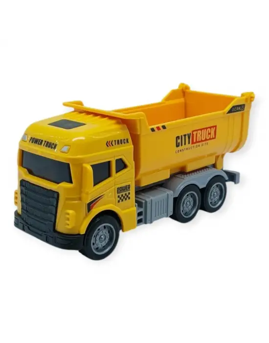 İş Makinaları Serisi - Sürtmeli Kamyon 12 cm  - 3624