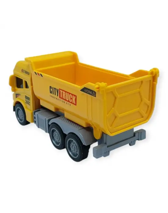 İş Makinaları Serisi - Sürtmeli Kamyon 12 cm  - 3624