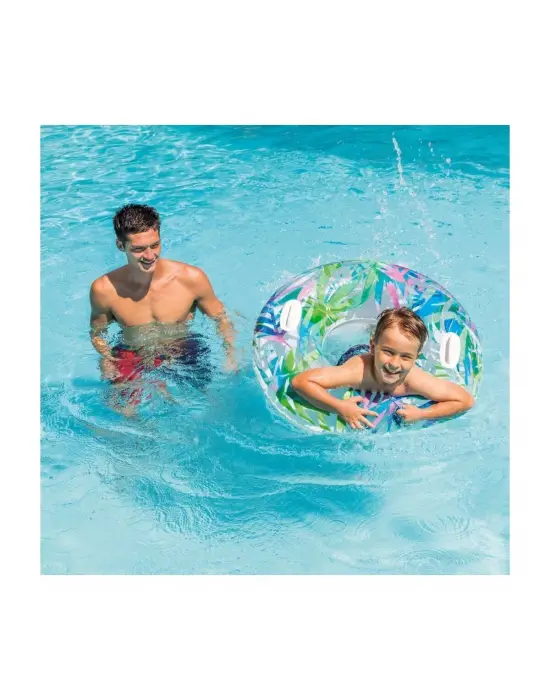 Omarı Yüzme Keyfi için İdeal Tutmaçlı Desenli Simit 97 cm