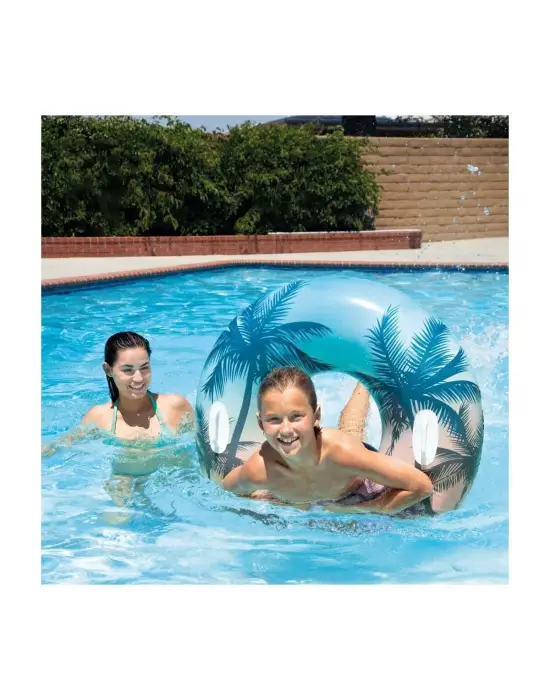 Omarı Yüzme Keyfi için İdeal Tutmaçlı Desenli Simit 97 cm