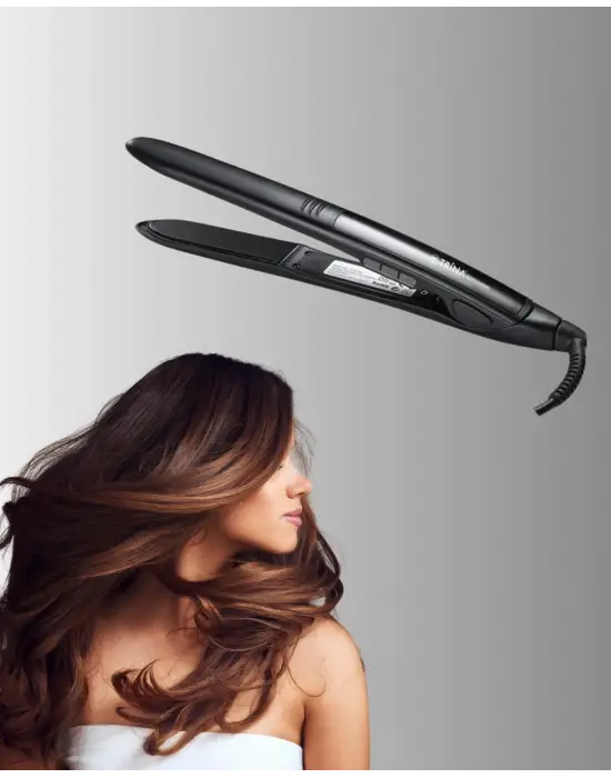 Isı Ayarlı 2025 Titanyum Kaplama Seramik Plakalı Saç Düzleştirici A Kalite Orijinal
