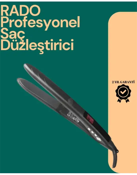 Isı Ayarlı Profesyonel Saç Düzleştirici – Titanyum Seramik Plaka