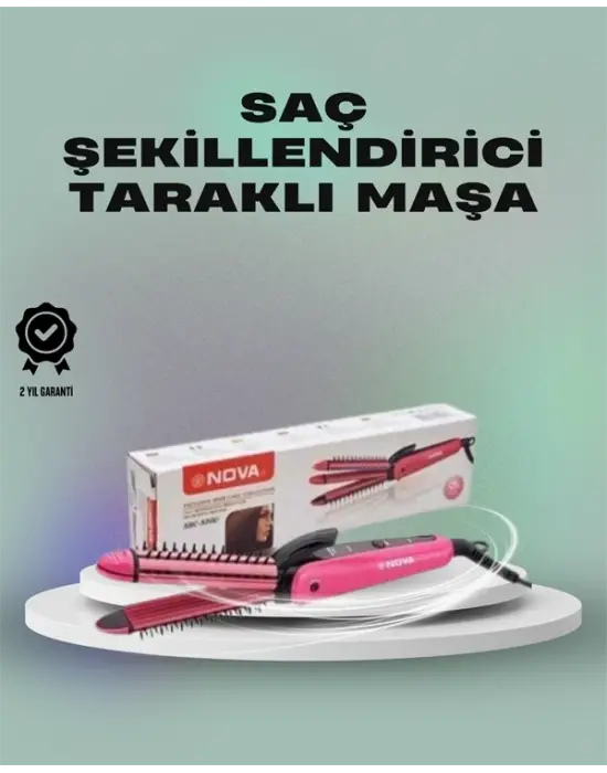 Isı Koruyucu Ve Sabitleyici Özellikli Profesyonel Saç Maşası