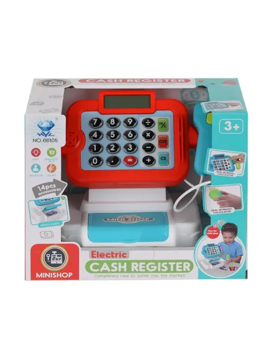 Omarı Sesli ve Işıklı Yazar Kasa Oyuncak Seti