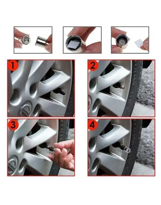 Işıklı Bisiklet Araba Sibop Kapağı 2 Adet