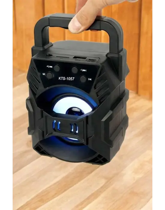 Işıklı Bluetooth Hoparlör Müzik Ve Renkli Işık Taşınabiilir