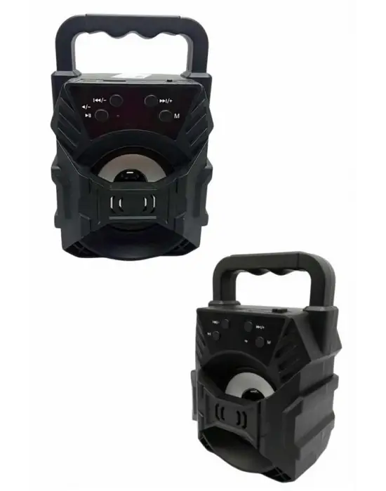 Işıklı Bluetooth Hoparlör Ses Bombası Taşınabilir Yüksek Ses Kaliteli Radyo Özelliği