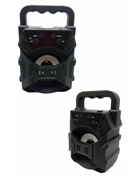 Işıklı Bluetooth Hoparlör Ses Bombası Taşınabilir Yüksek Ses Kaliteli Radyo Özelliği