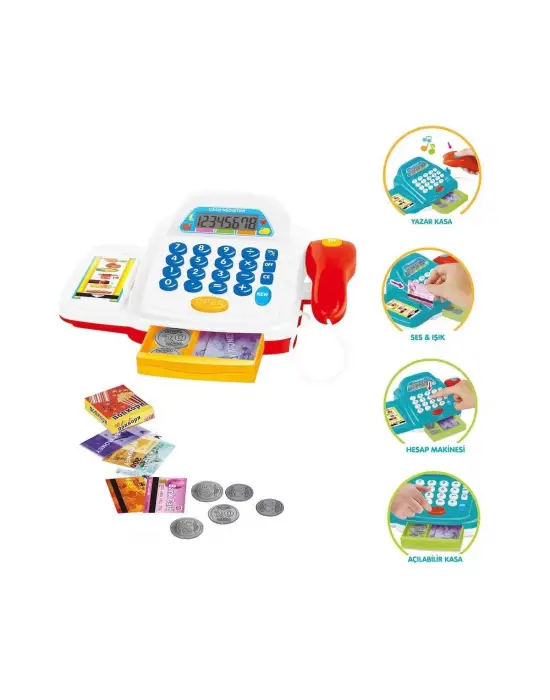 Omarı Işıklı Sesli Yazar Kasa Excitement - Eğlenceli Çocuk Oyuncakları