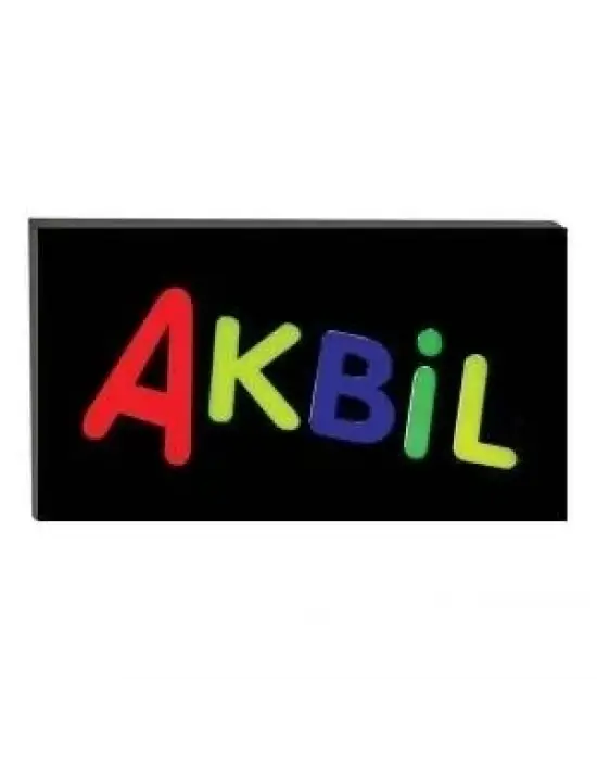 Işıklı Tak Çalıştır Hazır Tabela Akbil