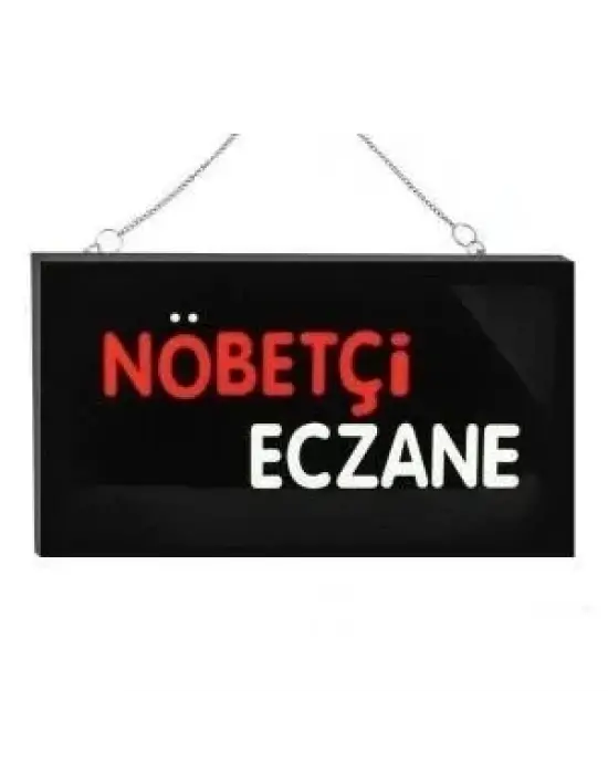 Işıklı Tak Çalıştır Hazır Tabela Nöbetçi Eczane