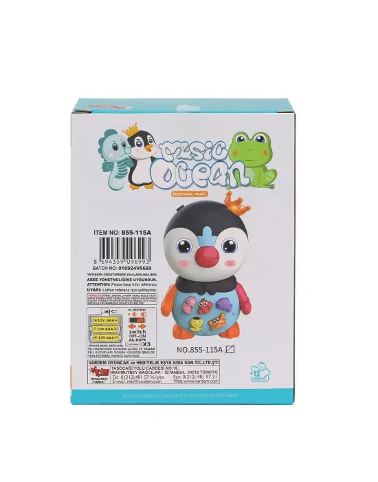 Omarı Işıklı ve Müzikli Penguen Pianosu