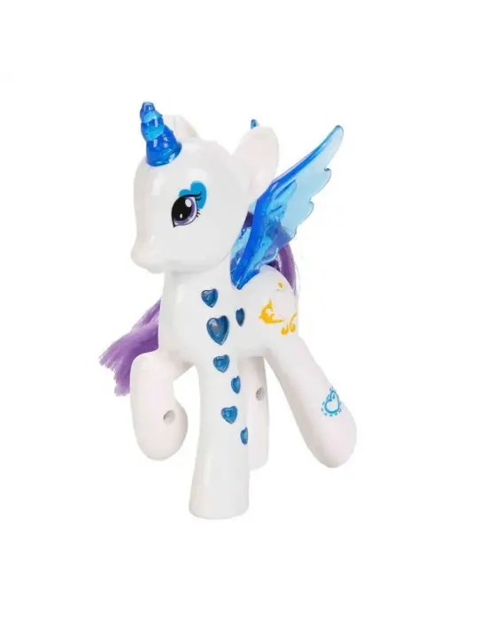 Işıltılı Pony Figür - Işıklı Figür - Mavi