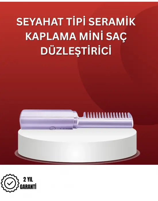 Isıtmalı Saç Düzleştirici Fırça – Kablosuz Ve Hafif Tasarım