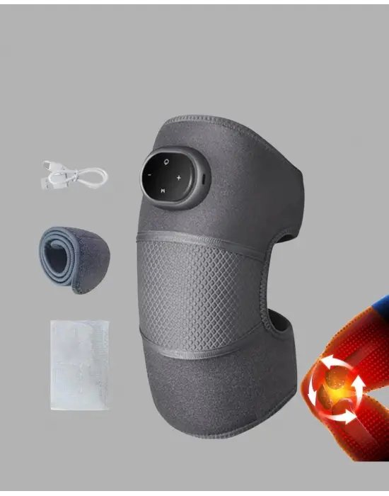 Isıtmalı Titreşimli Diz Masaj Cihazı 3d Rezonans Teknolojili