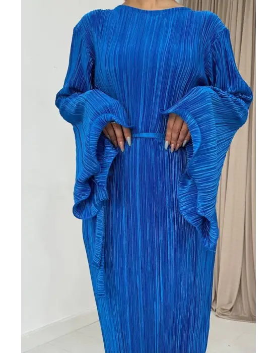 Omarı İspanyol Tarzında Piliseli Elbise