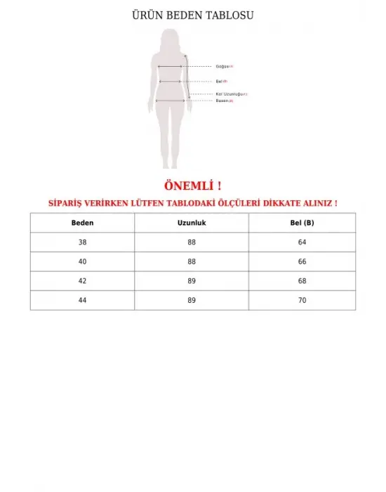 İspanyol Paça Bağcık Detaylı Kot Pantolon    -Koyu Mavi