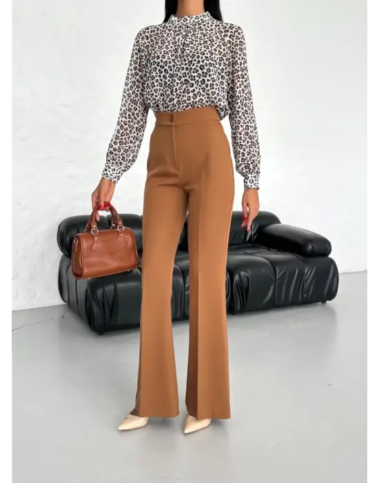 Omarı Rahat ve Şık İspanyol Paça Pantolon