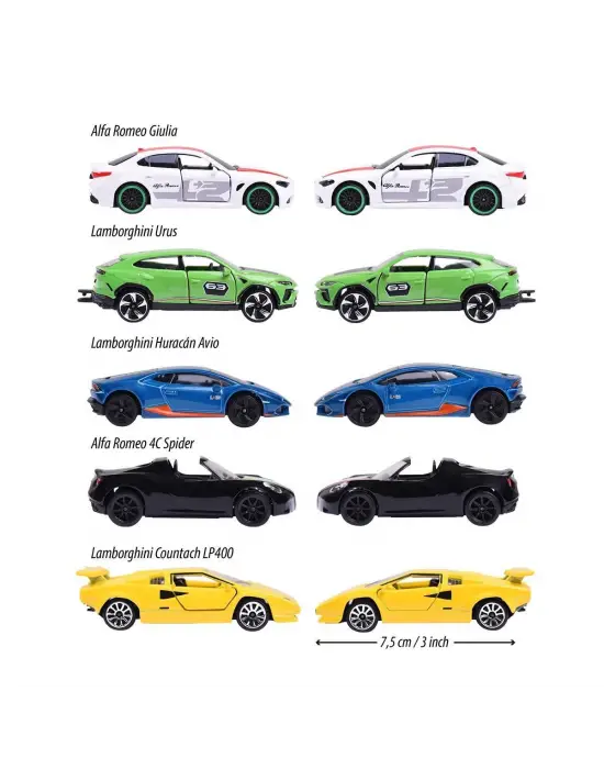 Omarı Dream Italy Araba Seti 5 Parça