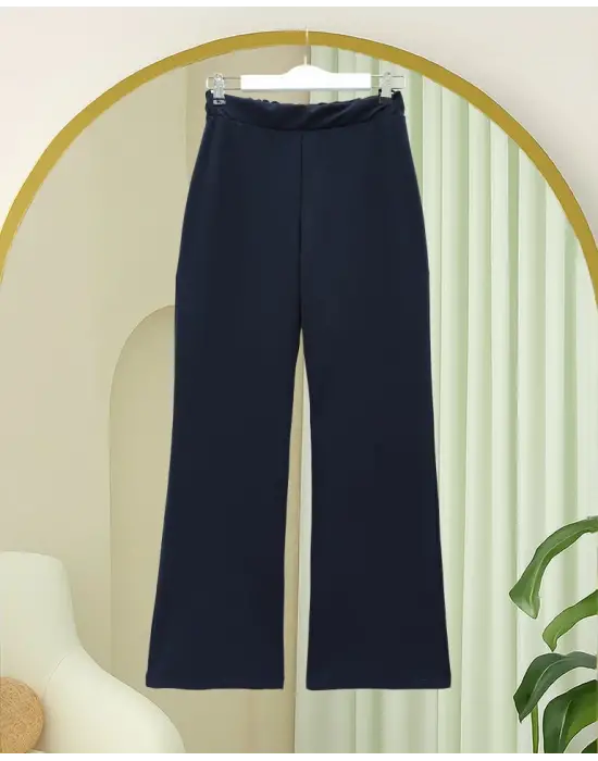 İthal Kumaş İspanyol Paça Pantolon   -Laci