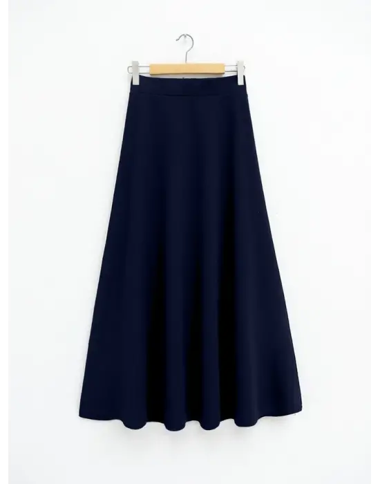 İthal Likralı Krep Kumaş Kiloş Çan Etek  -Laci