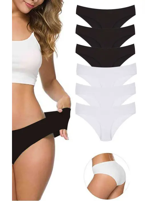 Omarı İz Yapmayan Esnek Dikişsiz Külot Seti