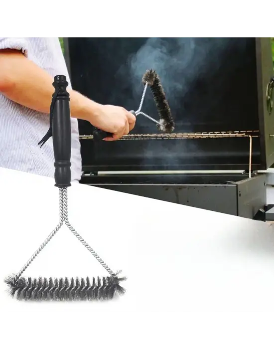 Omarı Paslanmaz Çelik Izgara Temizleyici Fırça