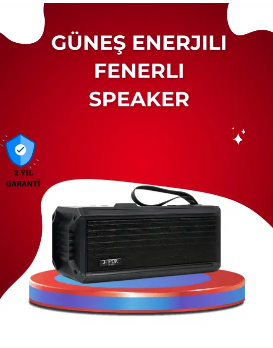 J-ıpox P520 Solar Enerjili Bluetooth Hoparlör Fm Radyolu 8w Ses