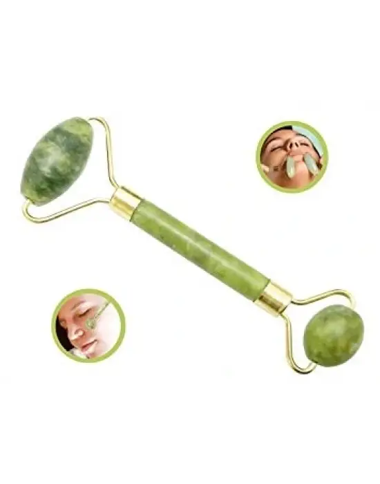 Jade Roler 2li Yeşim Taşı Yüz Masaj Aleti