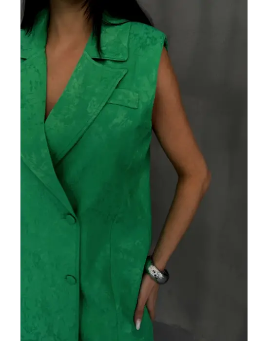 JAKAR KUMAŞ YELEK - PANTOLON TAKIM - Yeşil