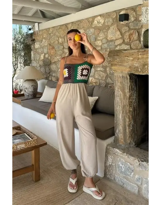 Jasmin Süzüneli Keten Tulum 1280-08