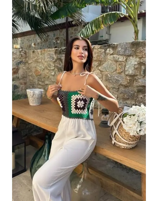 Jasmin Süzüneli Keten Tulum 1280-08