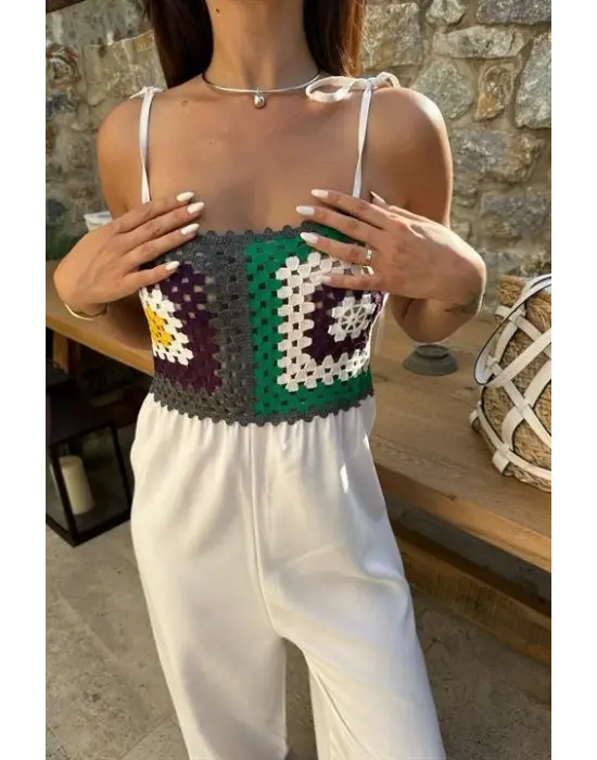 Jasmin Süzüneli Keten Tulum 1280-08