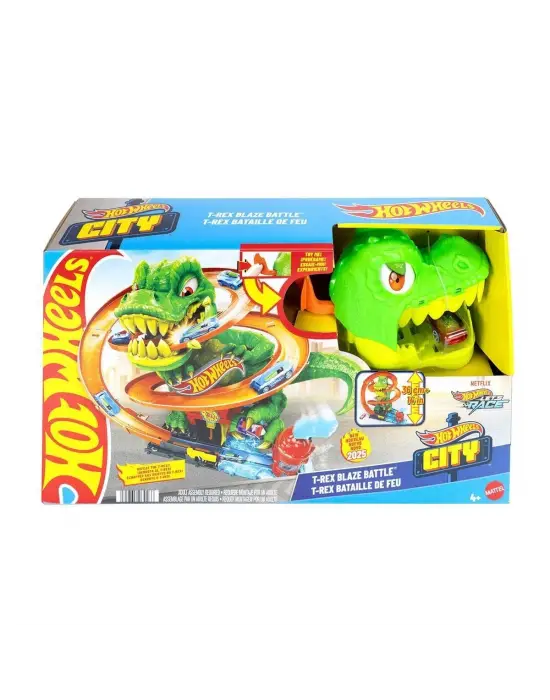 Omarı T-Rex ve İtfaiye İstasyonlu Oyun Seti