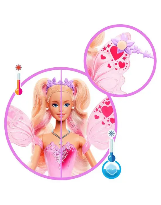 JCP76 Barbie Renk Değiştiren Peri Kızı Bebek
