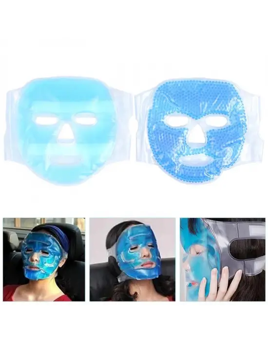 Omarı Yüz Maskesi Baş Ağrısı İçin Jel Buz Paketi ve Cilt Fırçası