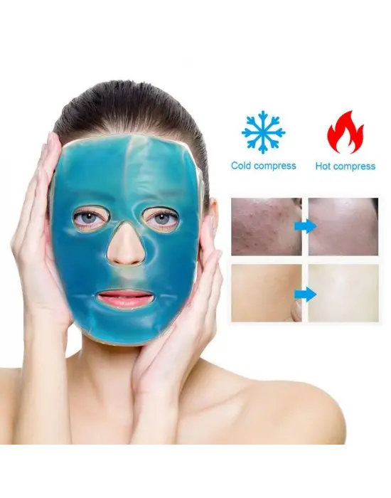 Omarı Yüz Maskesi Baş Ağrısı İçin Jel Buz Paketi ve Cilt Fırçası