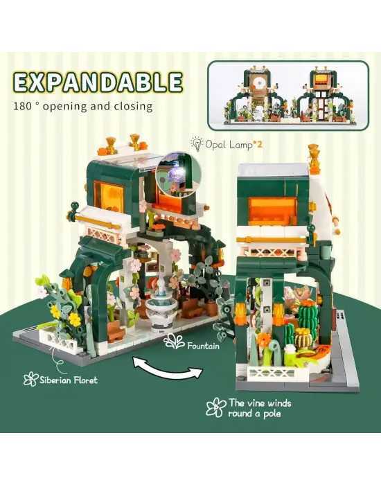 JK2362 LOZ Botanik Bahçe Blok Seti - Vagon life