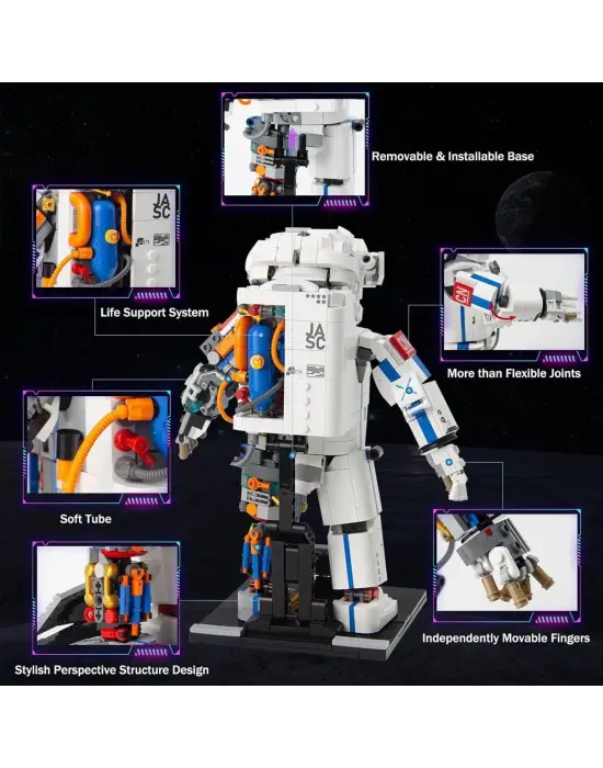 JK9106 Jaki Astronot Blok Seti -Vagon life