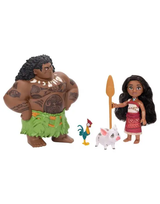 JKP 237556 Disney Moana - 15 cm Maui & Moana ve Arkadaşları  Set