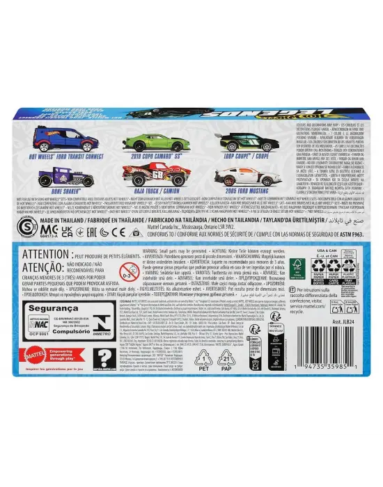 JLB24 Hot Wheels Legends 6lı Araç Paketi 1:64