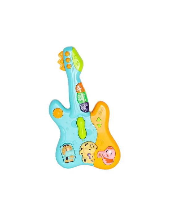 Omarı Renkli Işıklar ve Eğlenceli Müzik ile Çocuk Gitarı