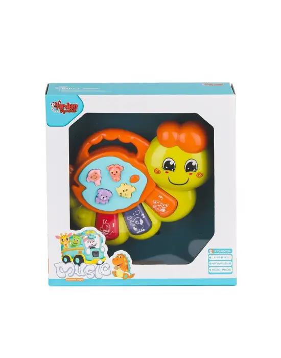 JLG-855-64A Işıklı ve Müzikli Solucan Bebek Pianosu -Vardem Oyuncak