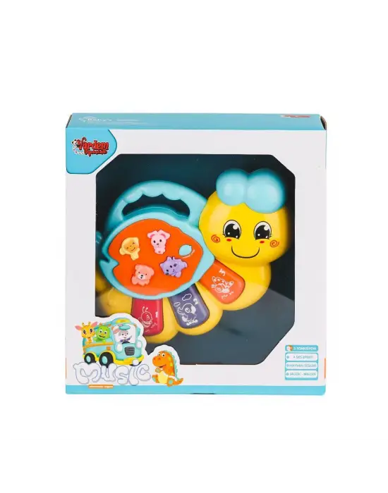 JLG-855-64A Işıklı ve Müzikli Solucan Bebek Pianosu -Vardem Oyuncak