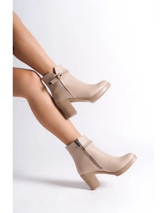 Zarif Fermuarlı Bayan Bot