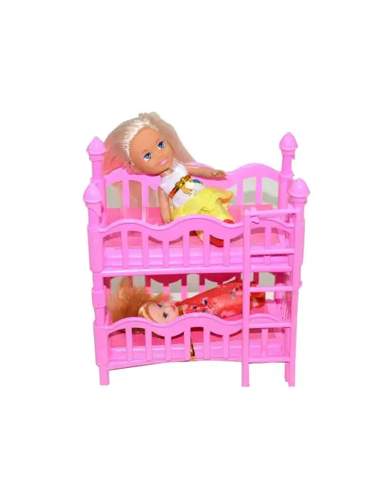 K899-17  2 Katlı Kutulu Ranzalı Bebek  Seti-Halit Can Oyuncak