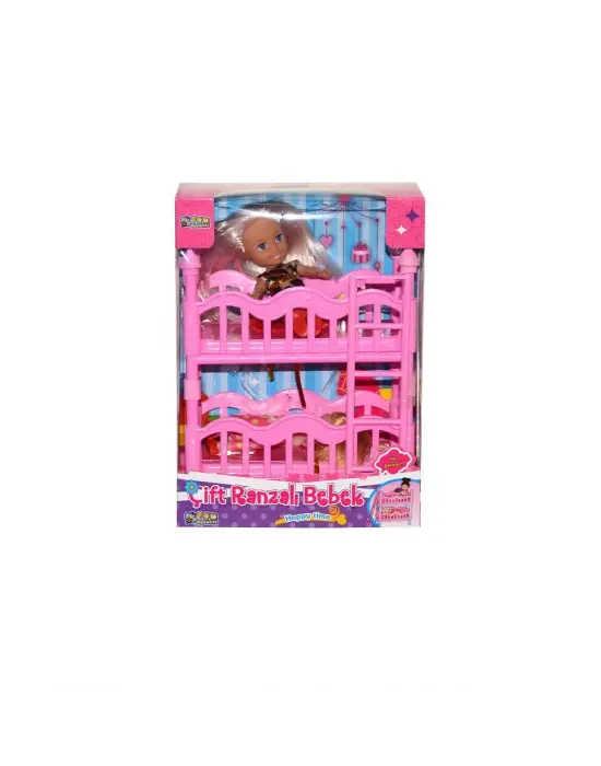 K899-17  2 Katlı Kutulu Ranzalı Bebek  Seti-Halit Can Oyuncak