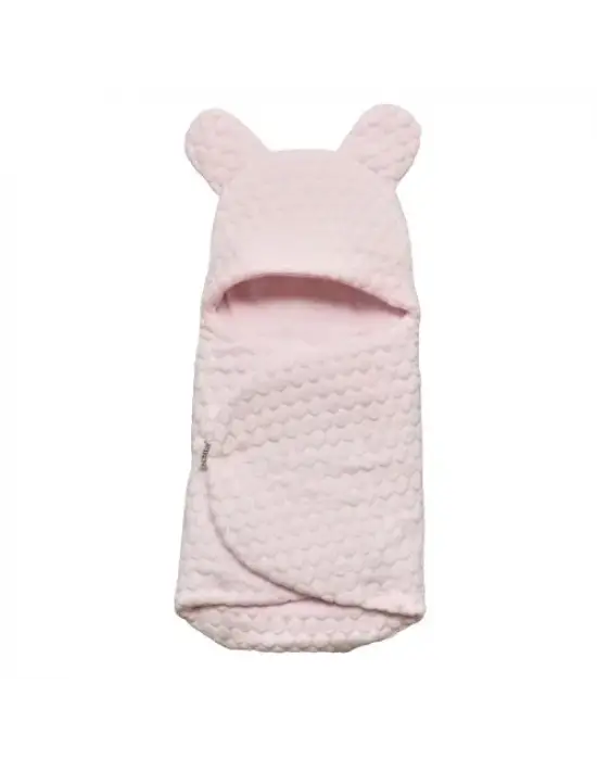 Kabartmalı Velboa Kundak  Pembe