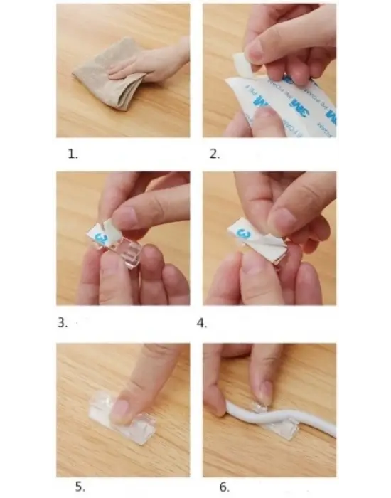 Kablo Sabitleyici Klips Seti 20 Adet