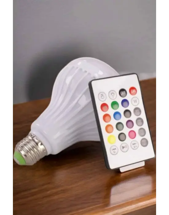 Kablosuz Bluetooth Hoparlör Led Lamba